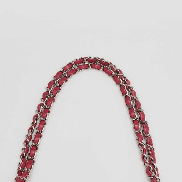 Chanel Pink Quilted Lambskin Leather Classic Medium Double Flap Bag - Picture 6 of 10